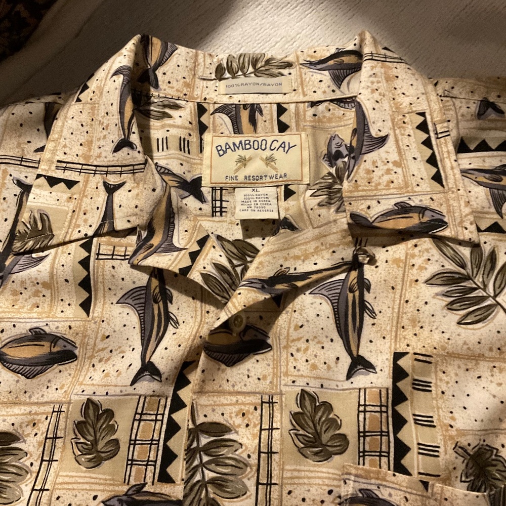 NWOT Bamboo Cay Shirt by Fine Resort Wear Size: XL New, never worn.
